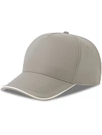 Atlantis Headwear Recy Five Piping 5 panelová sandwich kšiltovka 33.0282 grey/white