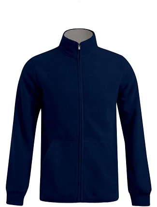Promodoro 7971 Pánská dvojitá fleecová bunda 40.7971 navy/light grey