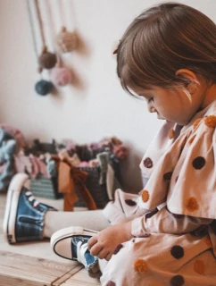 Dětské Tenisky Vysoké Se Zipem BIG STAR HH374189 Tmavě Modré