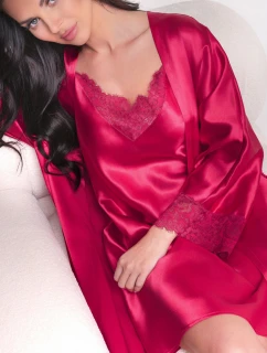 SATÉNOVÁ KOŠILE 006 RED VELVET