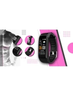 GIEWONT Smartwatch Black and Pink 2 Stripes GW200-4 GIEWONT Smartwatch Black and Pink 2 Stripes GW200-4