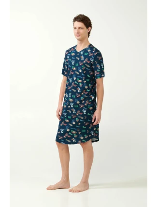 Vamp - Pánská noční košile s potiskem 21616 - Vamp