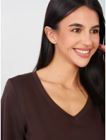 Tričko RV TS A1095.33 tmavě hnědé