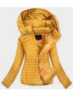 Tenká žlutá dámská prošívaná bunda (B11-1)