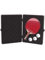 POUZDRO NA RAKETU A 3 MÍČKY NA STOLNÍ TENIS JOOLA ALU ČERNÉ