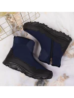 Zimní sněhové boty nepromokavé tmavě modré DK