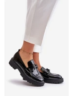 Lakované Dámské Mokasíny Vinceza 62187 Černé Lakované Dámské Mokasíny Vinceza 62187 Černé