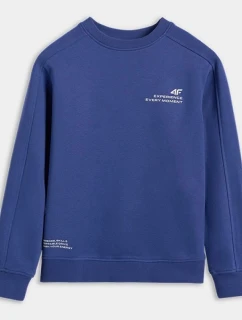 Chlapecká mikina bez kapuce 4F 4FJRAW25TSWSM2413-31S