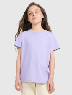 Dívčí tričko s potiskem 4F 4FJRAW25TTSHF3199-52S