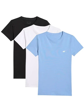 Dámské tričko (SET 3 triček) 4F 4FWMM00TTSHF3306-10S-20S-56S