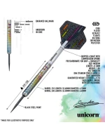 Šipky s ocelovým hrotem Unicorn CODE GARY ANDERSON 90% Šipky s ocelovým hrotem Unicorn CODE GARY ANDERSON 90%