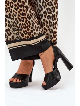 Dámské Sandály Na Podpatku A Platformě Eko Kůže Bílé Lomman