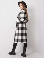 Dámský kabát LK EN 508286.17X bílý a černý