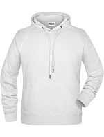 Daiber 8024 Pánská raglánová mikina s kapucí 02.8024 white