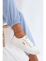 Dámské tenisky s krajkou Lee Cooper LCW-26-02-4060 Bílé