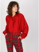 Košile DHJ KS 15257.53P tmavě červená