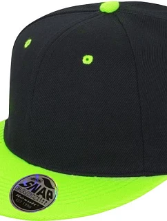 Result Headwear RC 082X 6 panelová kšiltovka s plochým kšiltem 28.082X black/lime