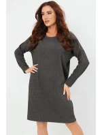 Italská móda Avira tunika dlouhá barva:c.melange