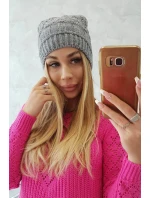 Fleecová čepice Marta K231 tmavě šedá