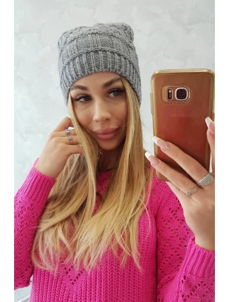 Fleecová čepice Marta K231 tmavě šedá