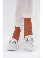 Děrované baleríny z přírodní kůže Vinceza 95331 bílé Děrované baleríny z přírodní kůže Vinceza 95331 bílé