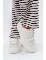 Dámské tenisky na platformě Big Star RR274337 Bílé Dámské tenisky na platformě Big Star RR274337 Bílé