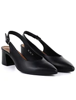 Dámské lodičky s páskem černé Sergio Leone SK463