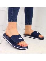 Sportovní žabky na suchý zip navy blue Kubota