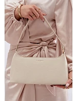 Kožená kabelka Tielle světle béžová