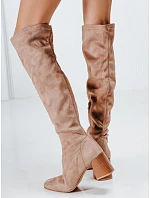 Dámské kozačky 5759 ZY1244 béžové - FashionStreet Dámské kozačky 5759 ZY1244 béžové - FashionStreet