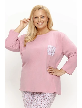 Pyžamo Taro 3656 Agnessa dlouhé rukávy 4XL–6XL Z26 Pyžamo Taro 3656 Agnessa dlouhé rukávy 4XL–6XL Z26