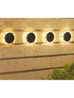 SOLÁRNÍ DISKOVÉ LAMPY PRO MONTÁŽ NA ZEM NEBO NA ZEĎ 2KS