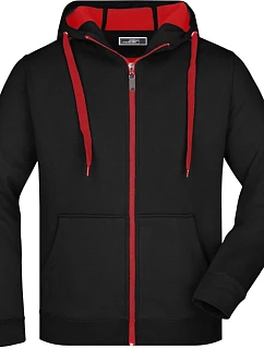 Daiber JN 355 Pánská mikina Doubleface 02.0355 black/red