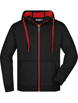 Daiber JN 355 Pánská mikina Doubleface 02.0355 black/red
