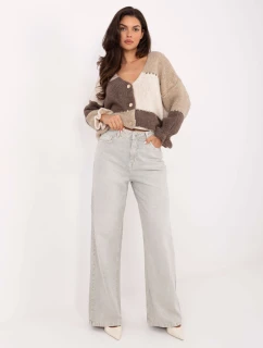 Kalhoty D80028BB62487A1 světle šedé