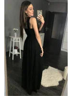 Dlouhé šaty hk1542 černé - YourNewStyle Dlouhé šaty hk1542 černé - YourNewStyle