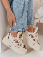 Dámské tenisky na vysoké platformě UPSOLE s leopardím potiskem FashionStreet ZY0802