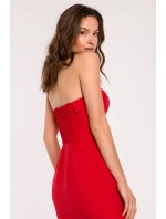 Dámské šaty K131 Červená - Makover