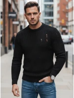 Pánský černý svetr FashionStreet WX1991