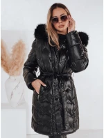 Dámská zimní bunda CASSERIE prošívaná s kapucí černá FashionStreet TY4924