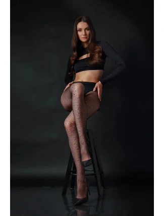 Punčocháče Knittex 22317 Stone Cabarette Lurex 2-4