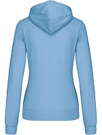 Kariban K 465 Dámská mikina s kontrastní kapucí 20.K465 sky blue/white