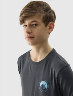 Chlapecké triko s dlouhým rukávem 4F - grafitové Chlapecké triko s dlouhým rukávem 4F - grafitové