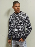 Pánská mikina bez kapuce černá FashionStreet BX5742