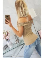 Velbloudí halenka s volánky Velbloudí halenka s volánky