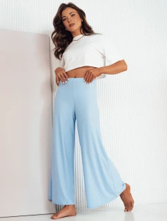 Dámské široké kalhoty TERENI modré FashionStreet UY2003