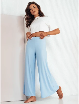 Dámské široké kalhoty TERENI modré FashionStreet UY2003