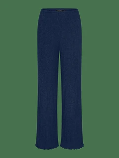 Versatile Rib Straight Trousers - Blue - TRIUMPH Blue - TRIUMPH