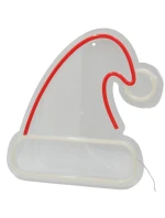 FIGURKA NEONOVÉ SVĚTLO SANTA KLOBOUK