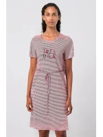 Vamp - Pruhovaná noční košilka 20914 - Vamp Vamp - Pruhovaná noční košilka 20914 - Vamp